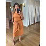 SAIA COURO ECO MIDI - CARAMELO
