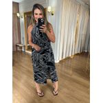 BLUSA ESTAMPADA - PRETA E BRANCA