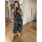 BLUSA ESTAMPADA - PRETA E BRANCA