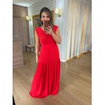 VESTIDO CREPE - VERMELHO