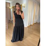VESTIDO CREPE - PRETO