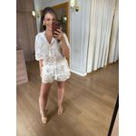 CONJUNTO MAITE EM LESI BORDADO - OFF COM BORDADO BEGE ESCURO