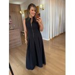 VESTIDO ZIPER FRENTE - PRETO