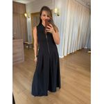 VESTIDO ZIPER FRENTE - PRETO
