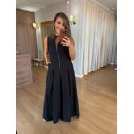 VESTIDO ZIPER FRENTE - PRETO