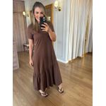 VESTIDO ALICE MALHA ALGODÃO - MARROM