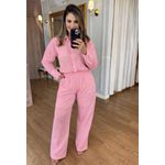 CONJUNTO CALÇA E CAMISA 100% ALGODÃO EVA - ROSA