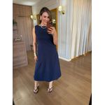VESTIDO MALHA DE ALGODÃO JOANA - AZUL