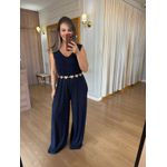 MACACÃO EM MALHA ALÇA - AZUL MARINHO