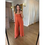 MACACÃO EM MALHA ALÇA - LARANJA