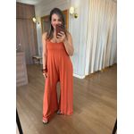 MACACÃO EM MALHA ALÇA - LARANJA