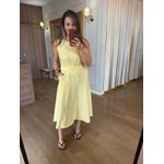 VESTIDO MARRANT COM CINTO - AMARELO
