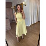 VESTIDO MARRANT COM CINTO - AMARELO