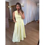 VESTIDO ZIPER FRENTE - AMARELO