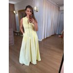 VESTIDO ZIPER FRENTE - AMARELO