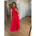 VESTIDO ZIPER FRENTE - VERMELHO