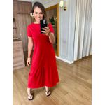 VESTIDO ALICE MALHA ALGODÃO - VERMELHO 