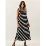 VESTIDO MALHA VISCOLYCRA - LISTRADO