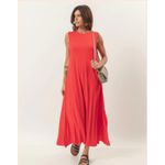 VESTIDO MALHA VISCOLYCRA - VERMELHO