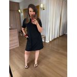 VESTIDO MALHA DE ALGODÃO AURI- PRETO 