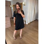 VESTIDO MALHA DE ALGODÃO AURI- PRETO 