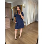 VESTIDO MALHA DE ALGODÃO AURI- MARINHO