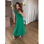 VESTIDO MALHA DE ALGODÃO DÉBORA - VERDE BANDEIRA