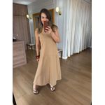 VESTIDO MALHA DE ALGODÃO DÉBORA - DOCE DE LEITE