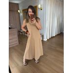 VESTIDO MALHA DE ALGODÃO DÉBORA - DOCE DE LEITE