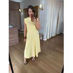 VESTIDO MALHA DE ALGODÃO DÉBORA - AMARELO