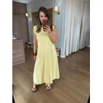 VESTIDO MALHA DE ALGODÃO DÉBORA - AMARELO