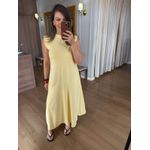 VESTIDO MALHA DE ALGODÃO DÉBORA - AMARELO