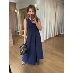 VESTIDO MALHA DE ALGODÃO VITORIA - AZUL