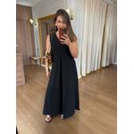 VESTIDO MALHA DE ALGODÃO VITORIA - PRETO