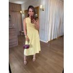 VESTIDO MALHA DE ALGODÃO JOANA - AMARELO