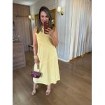 VESTIDO MALHA DE ALGODÃO JOANA - AMARELO