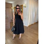 VESTIDO MALHA DE ALGODÃO JOANA - PRETO