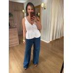 REGATA EM TRICO MODAL - BRANCO