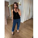 REGATA EM TRICO MODAL - PRETA