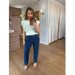 BLUSA MALHA DE ALGODÃO BABADOS - VERDE