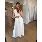 VESTIDO FRIDA EM MOLETINHO COM PRESPONTO - OFF