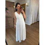 VESTIDO FRIDA EM MOLETINHO COM PRESPONTO - OFF