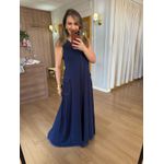 VESTIDO FRIDA EM MOLETINHO COM PRESPONTO - AZUL