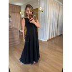 VESTIDO FRIDA EM MOLETINHO COM PRESPONTO - PRETO