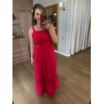 VESTIDO RENDA BUSTO - VERMELHO