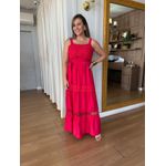 VESTIDO RENDA BUSTO - VERMELHO