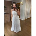 CONJUNTO FOLHAGEM 100% ALGODÃO SAIA E CROPPED - OFF