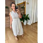 VESTIDO MIDI REGATA COM CINTO - OFF