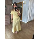 CONJUNTO MALHA DE ALGODÃO PALOMA -AMARELO MANTEIGA