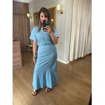 CONJUNTO MALHA DE ALGODÃO PALOMA - AZUL CANDY